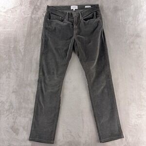 Frame  L'Homme Slim Corduroy Pants Mens Size 31x29 Gray Designer Minimal